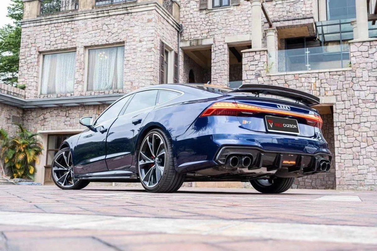 TAKD Carbon Side Skirts for Audi A7 S-Line & S7 C8 2018-ON Carbon Fiber