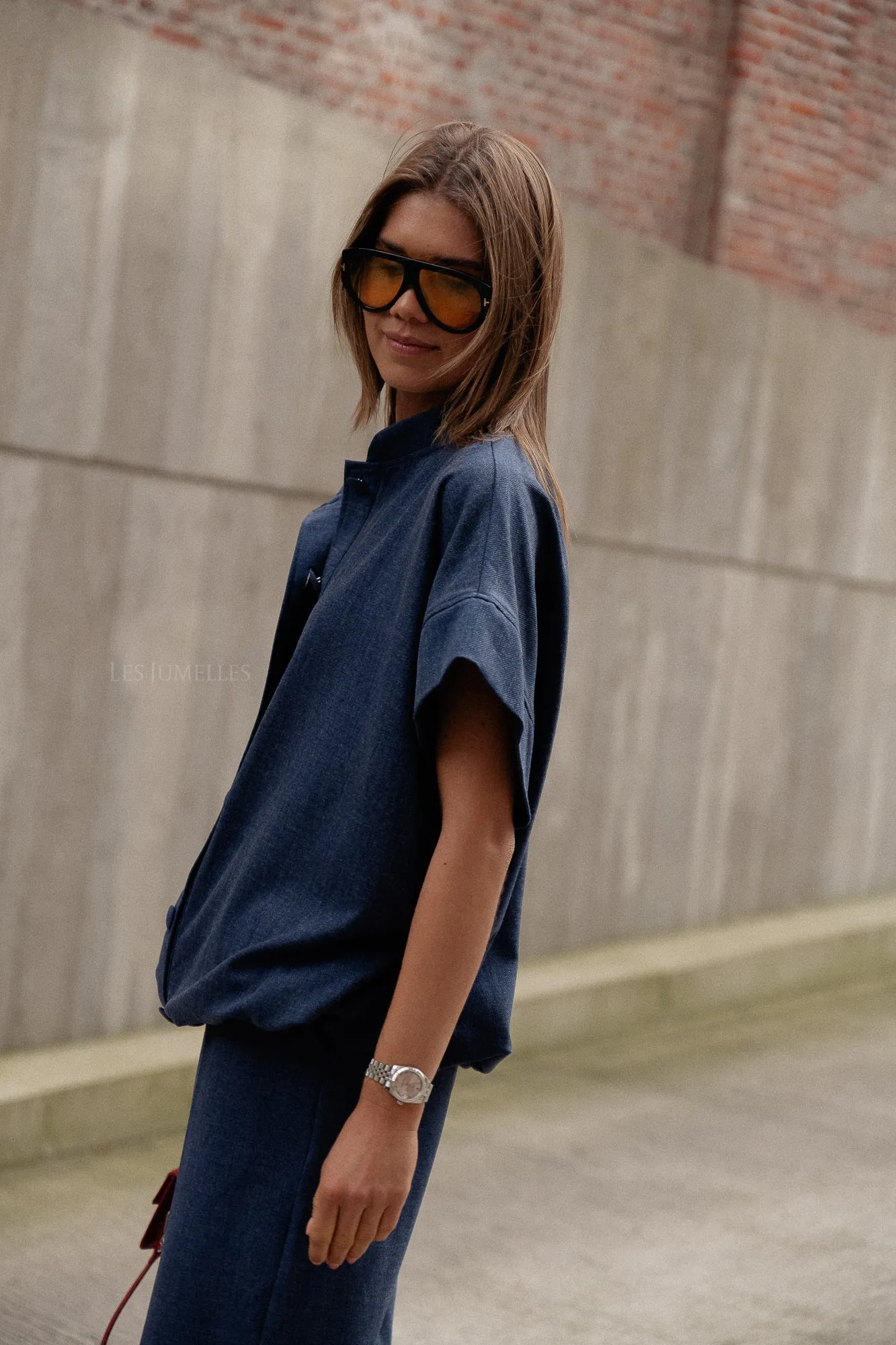 Royal Blue Tany Gilet Crown Jacket