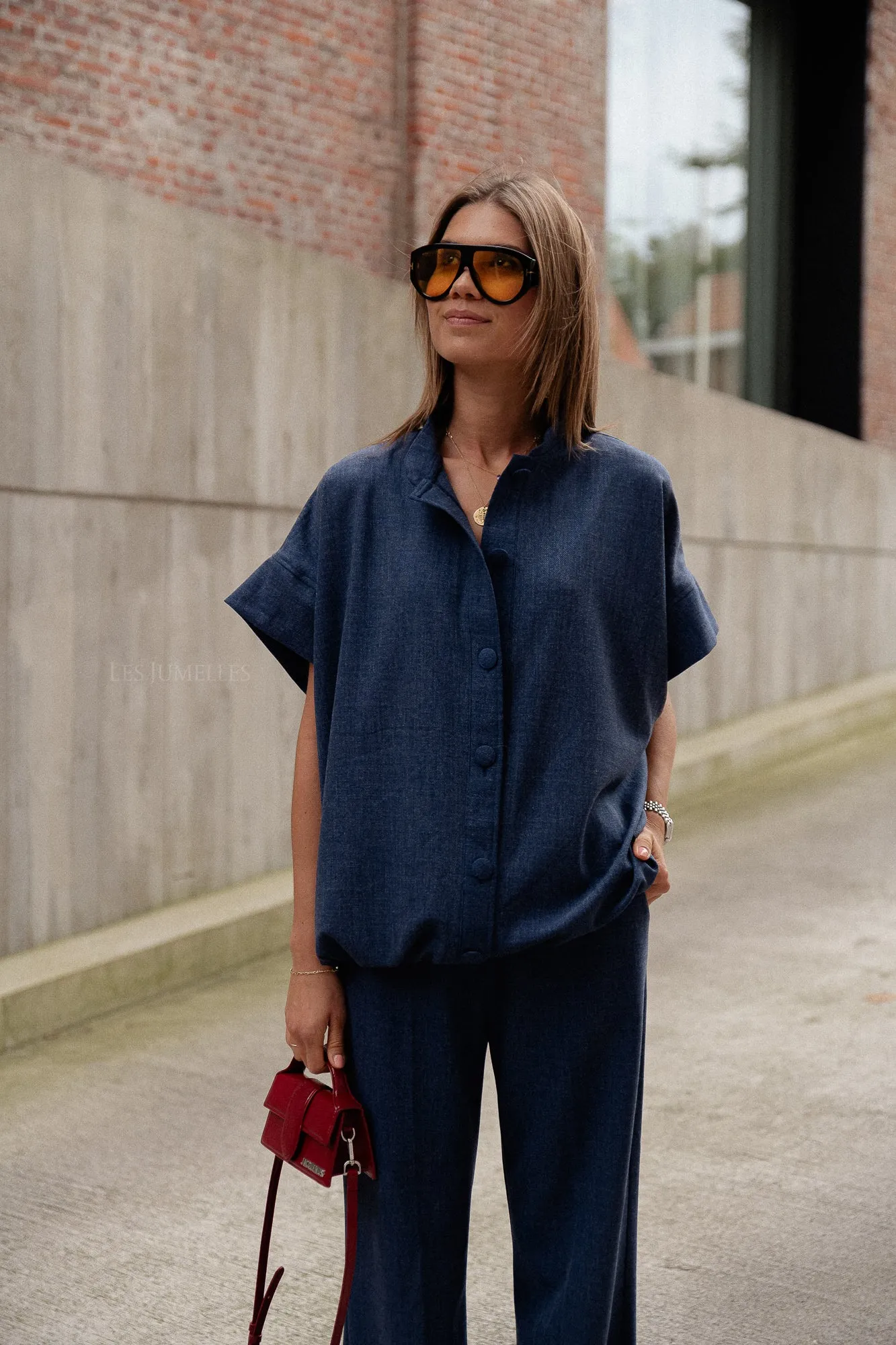Royal Blue Tany Gilet Crown Jacket