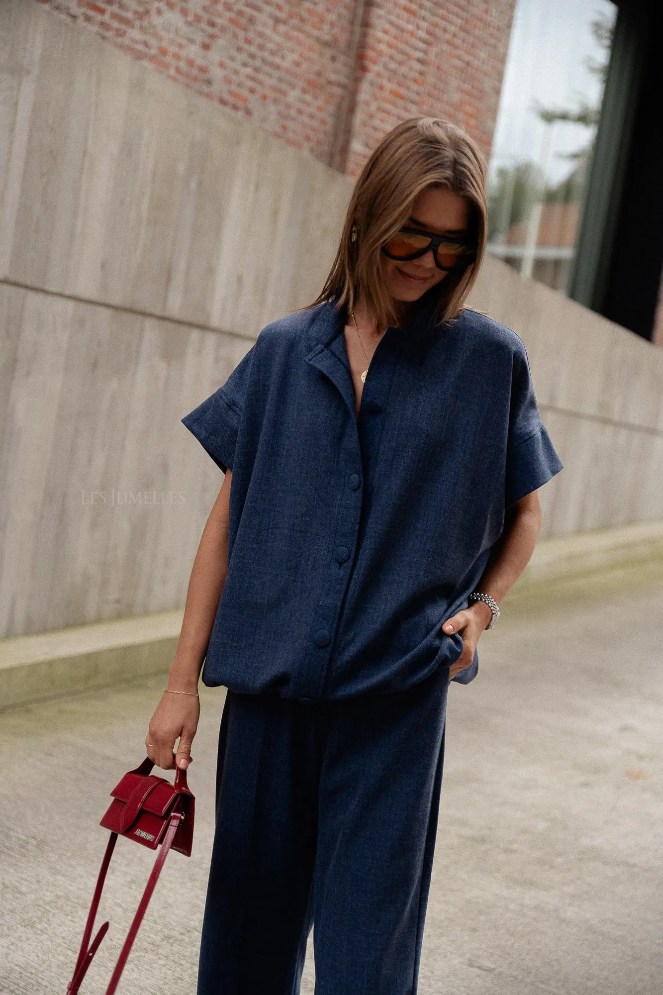 Royal Blue Tany Gilet Crown Jacket