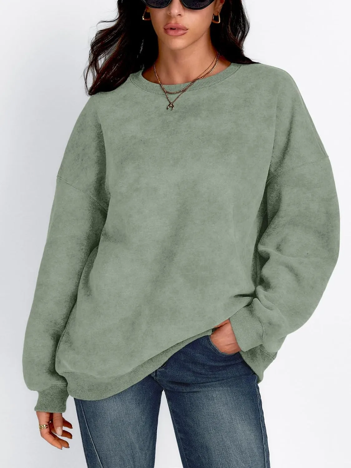 Trendy Queen Womens Oversized Sweatshirts Hoodies Long Sleeve Pullover Sweaters Fall Fashion Outfits Clothes 2024