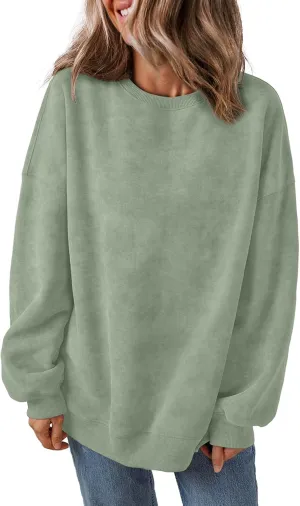 Trendy Queen Womens Oversized Sweatshirts Hoodies Long Sleeve Pullover Sweaters Fall Fashion Outfits Clothes 2024