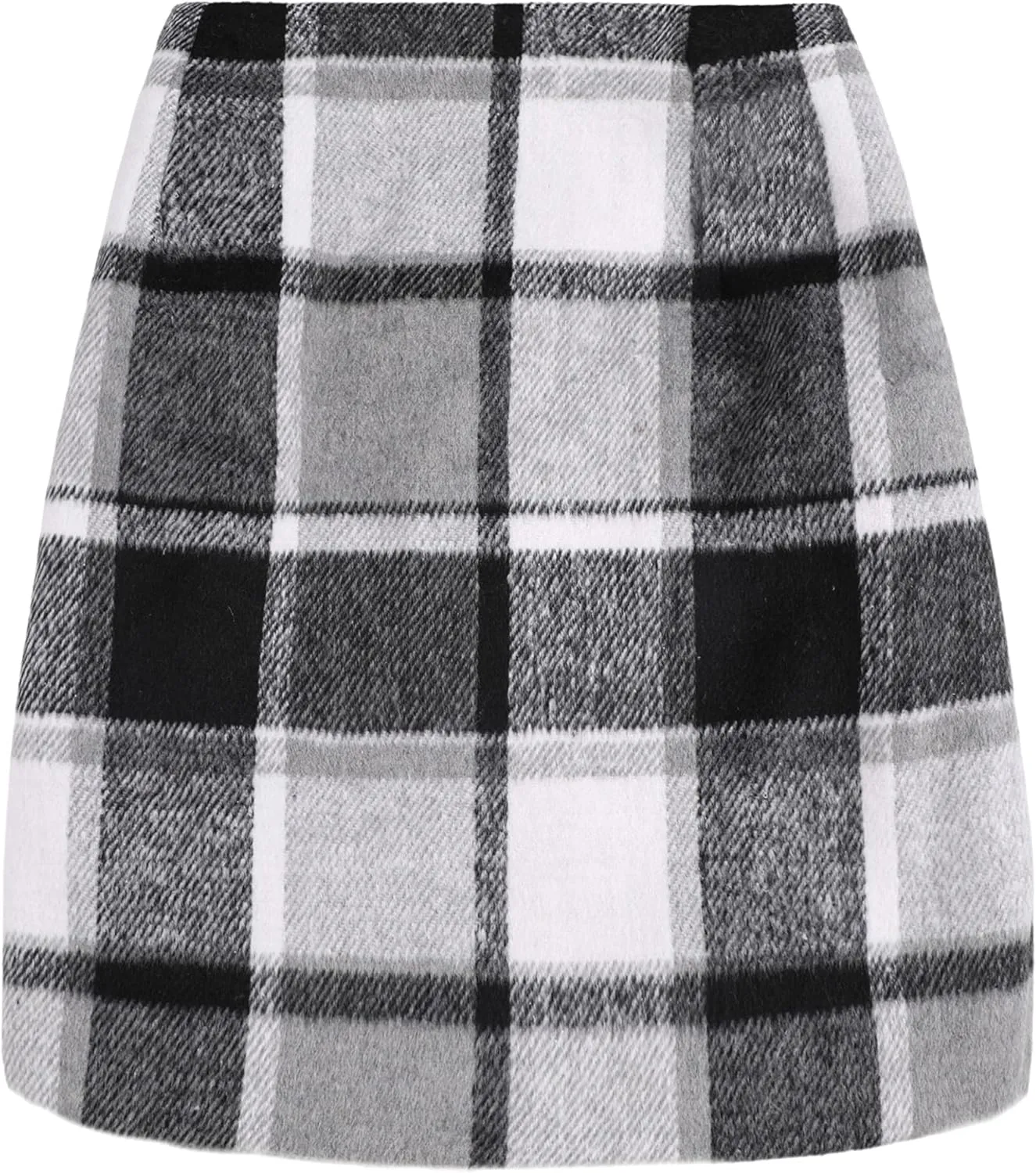 UANEO Plaid Skirts for Women High Waisted Fall Bodycon A Line Pencil Plaid Mini Skirt