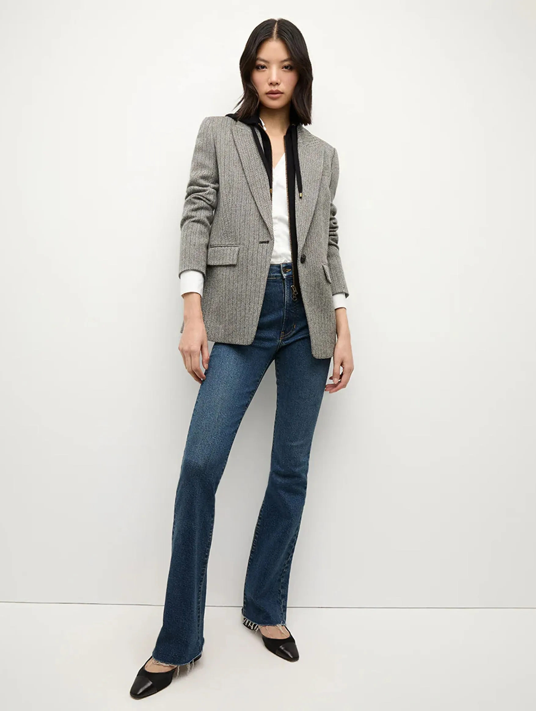 Vega Dickey Jacket in Black White