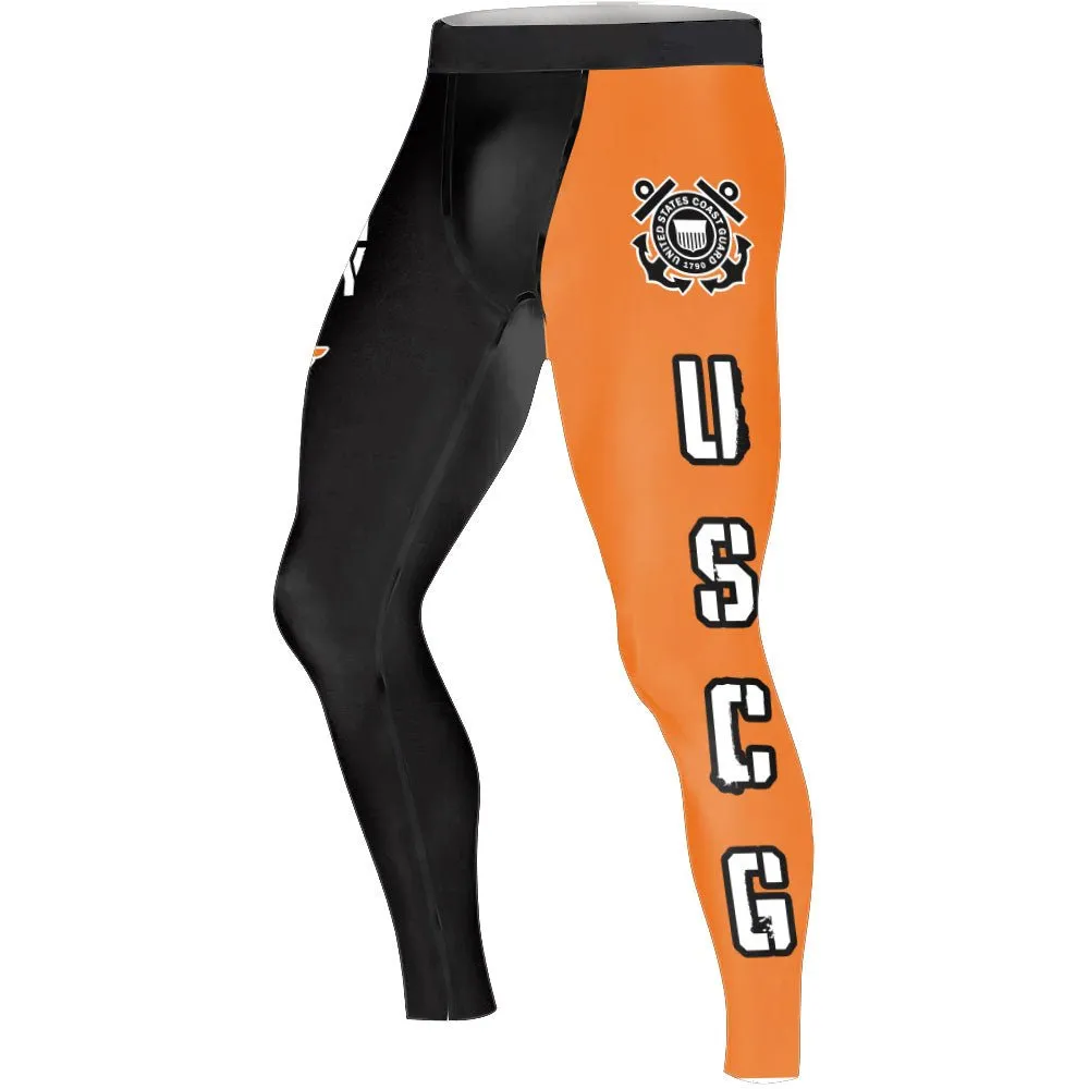Veteran USCG Football Men's Compression Leggings