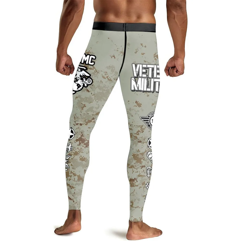 Veteran USMC Uniform Men's Compression Leggings