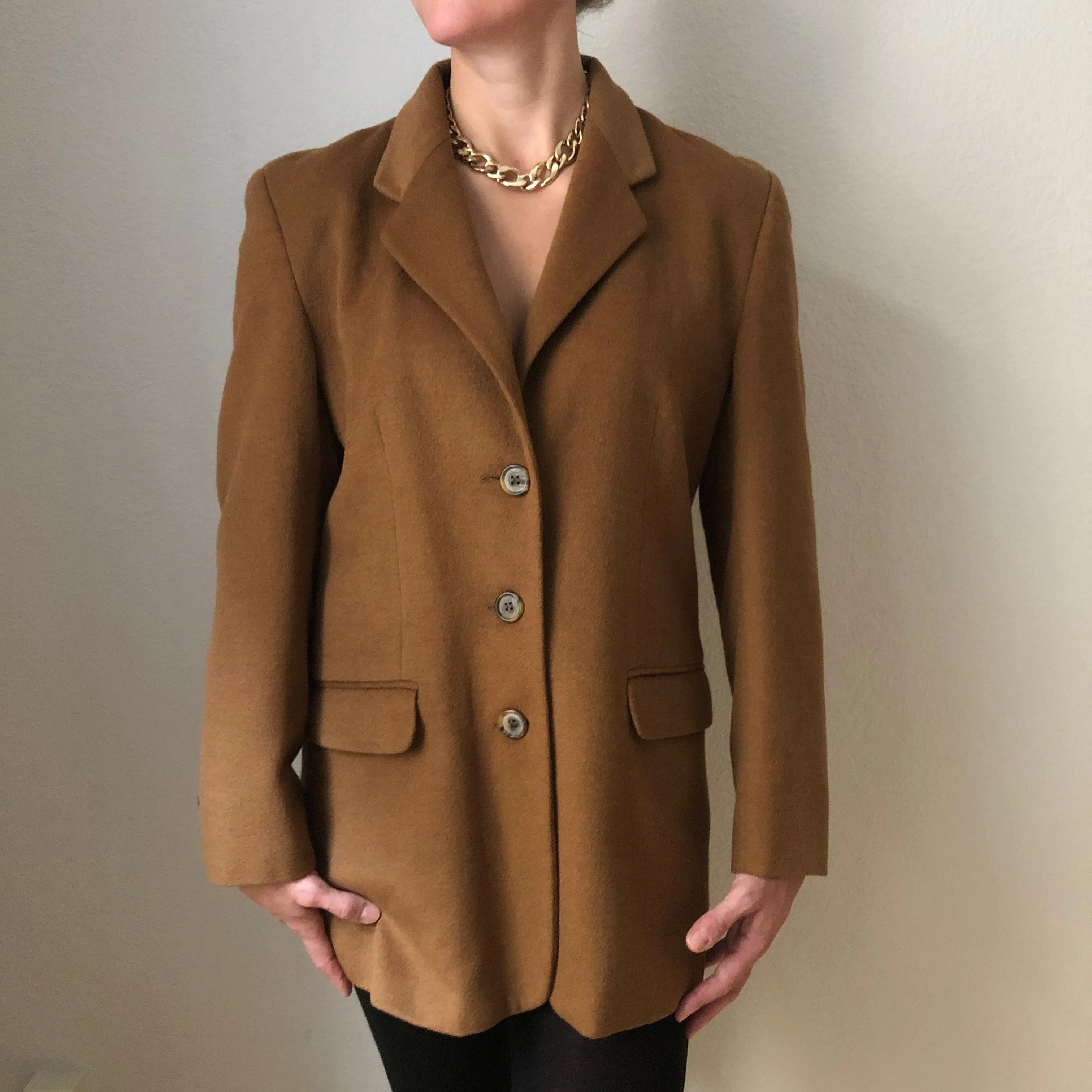 Vintage Camel Wool Blazer