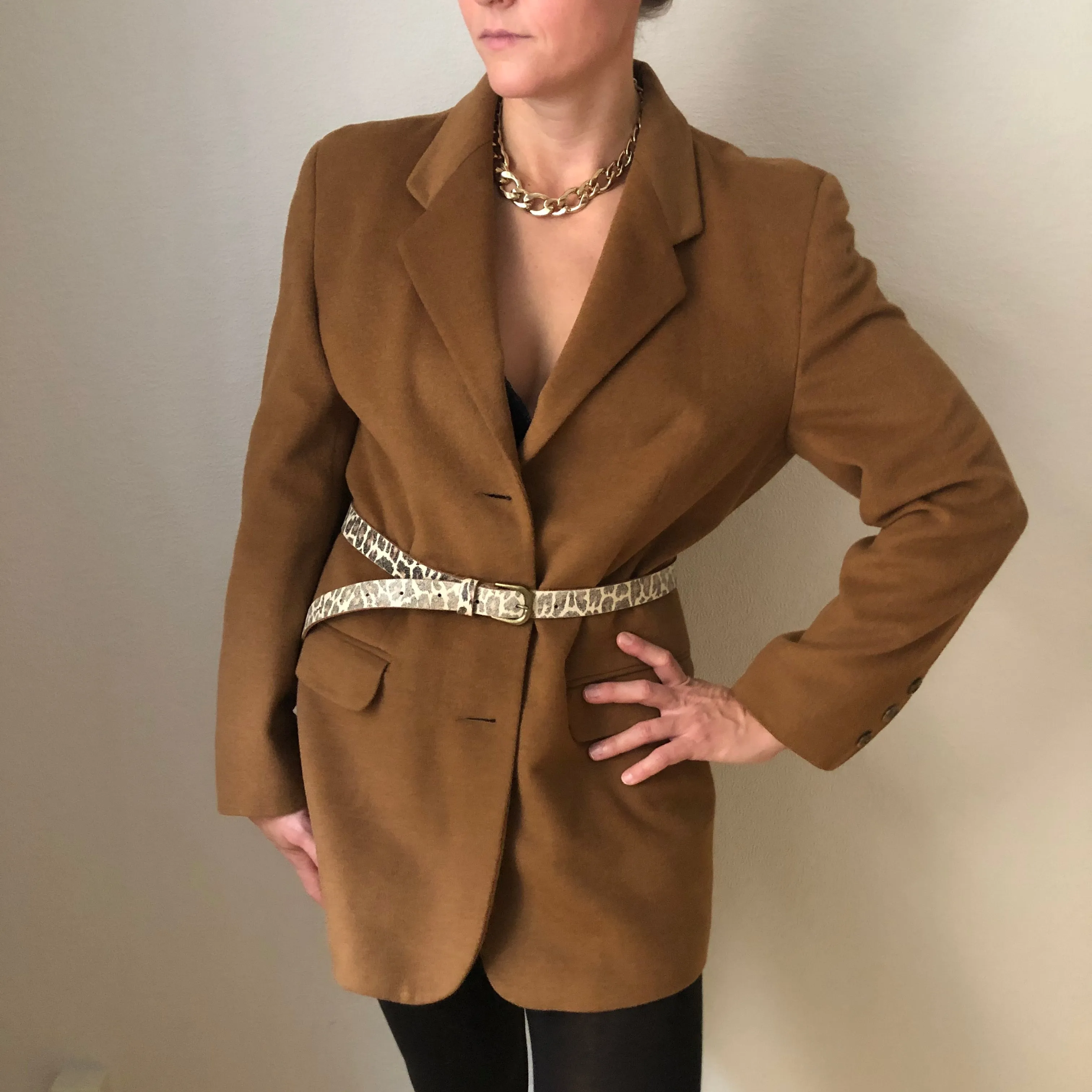 Vintage Camel Wool Blazer