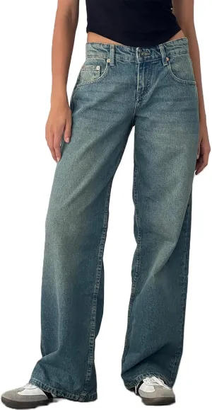 Women Wide Leg Jeans Casual High Waist Baggy Boyfriend Denim Pants Y2K Straight Streetwear Jeans Mom Jeans Trousers