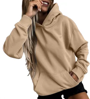 Women Y2k Hoodies Casual Oversized Sweatshirt Loose Pullover Long Sleeve Lightweight Fleece Fashion Comfy Fall Tops