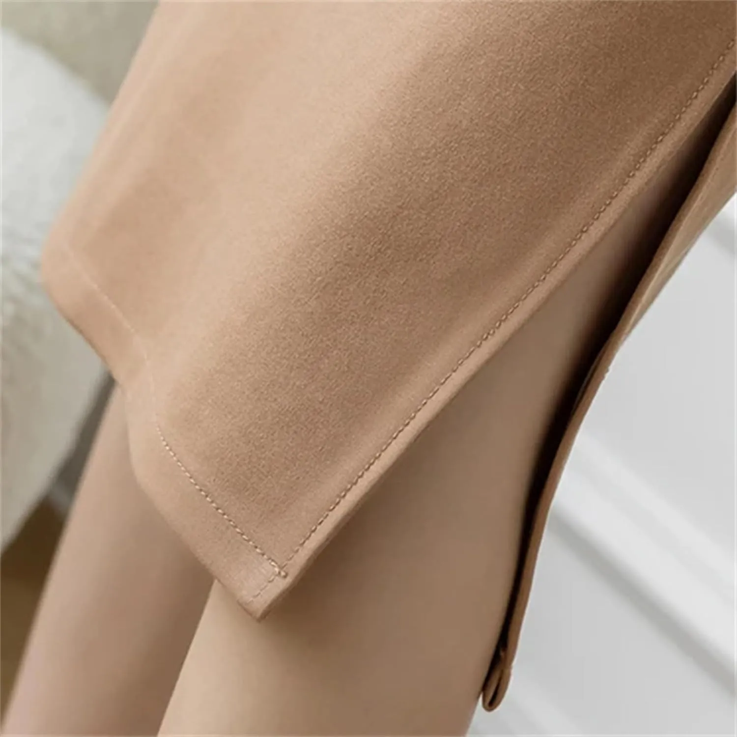 Women's High-Waisted Pencil Skirt  Solid Color Summer Knee-Length Sexy Skirt with Pockets Casual Clothing for Women