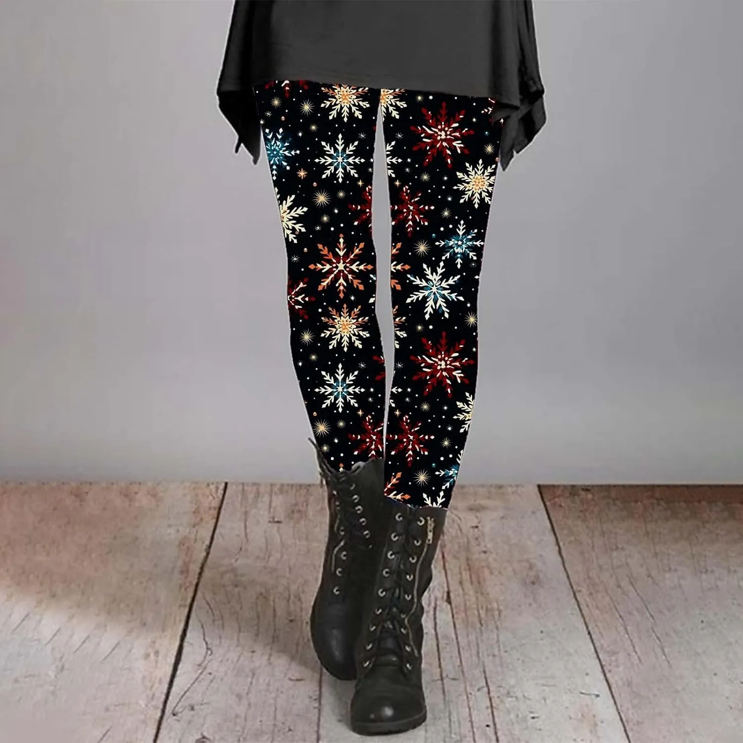 Womens Leggings and Winter Leggings Artistic Splash Printed Soft Stretchy Pants Winter Leggings for Women Plus Size