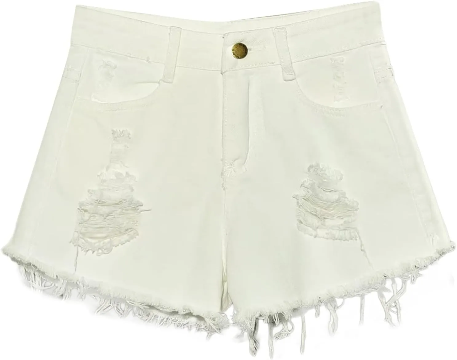 Womens Ripped Denim Short Casual Summer High Waisted Stretch Baggy Trendy Y2k Girl 2025 Raw Hem Jean Shorts Plus Size
