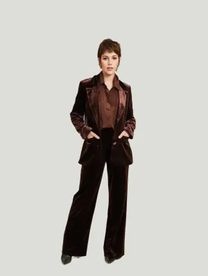 Women’s Velvet Blazer | Premium Velvet with Silk Touch Lining | Sophisticated Comfort & Style | One Posh Closet